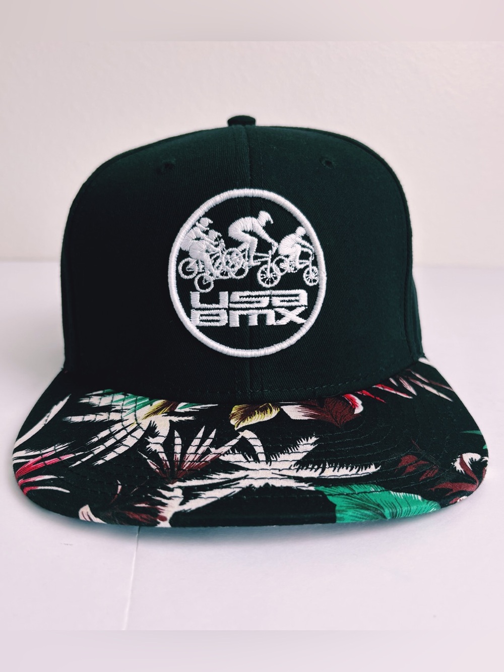 USA BMX Snapback Hat OTTO Black Tropical
Floral Flat Bill One Size